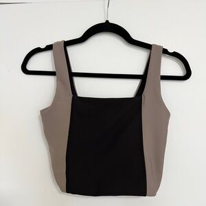 Abercrombie & Fitch Black and Tan Tank Top